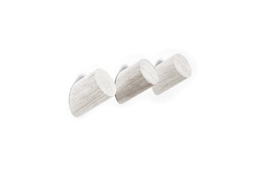 Coat Hook Angle - White (Single hook or Set of 3)