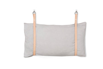 Leather Bench Cushion Strap Headboard Bed Pillow Bracket, Single Strap ONLY - Natural