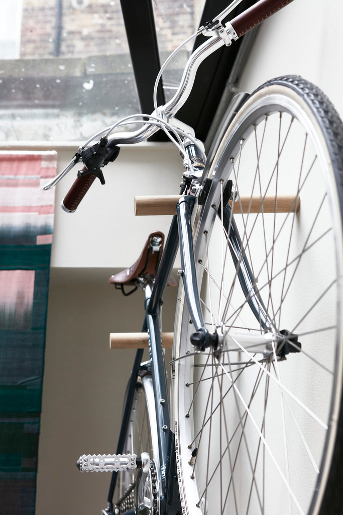 Bike Hooks - Natural Oak