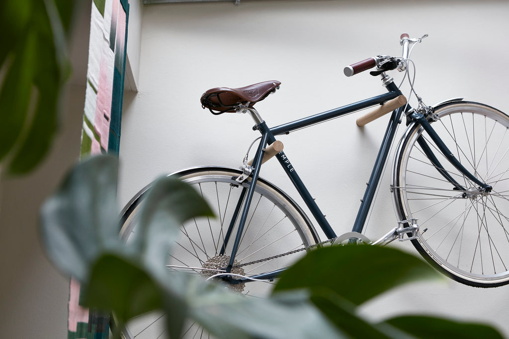 Bike Hooks - Natural/Blue