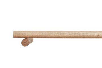 POLE ONLY Curtain Pole 0-720cm / 0-283.5" (Oak, Walnut, Beech, Black, White)