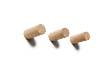 Coat hook - Natural Oak (Single Hook or Set of 3)