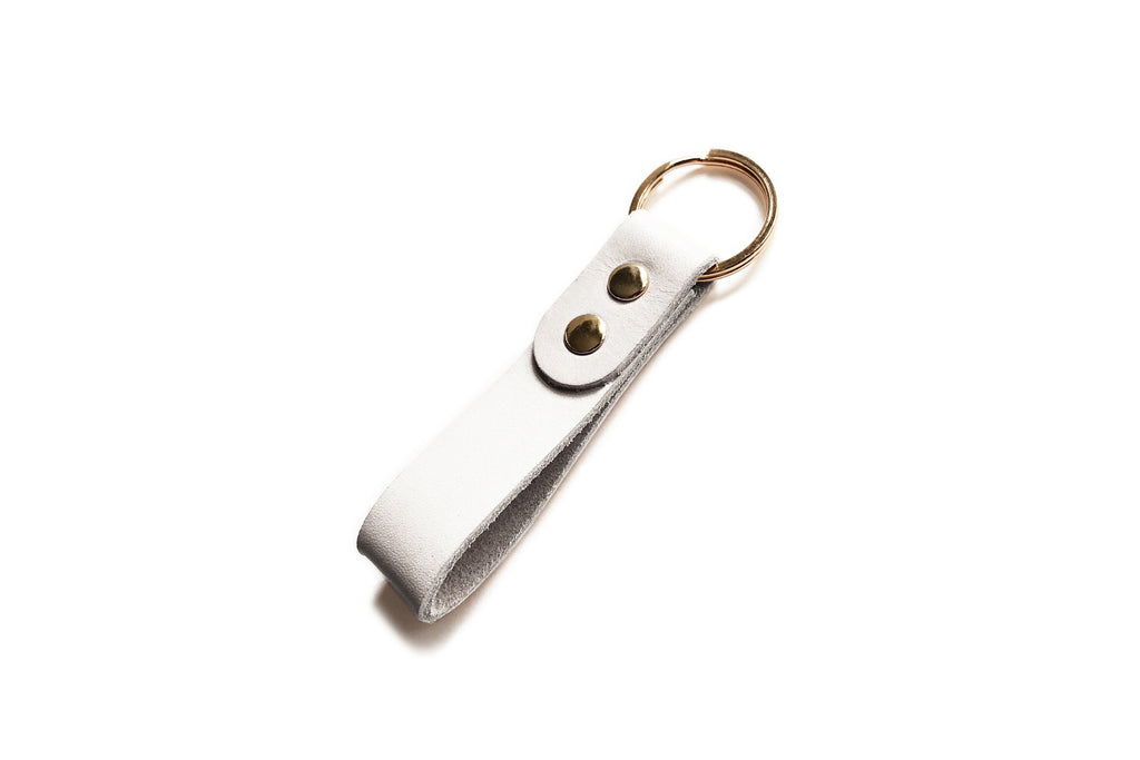 Leather Key Ring - Black Leather