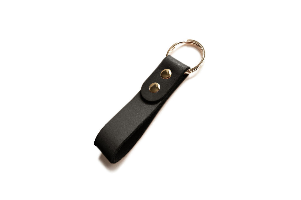 Leather Key Ring - Natural Leather