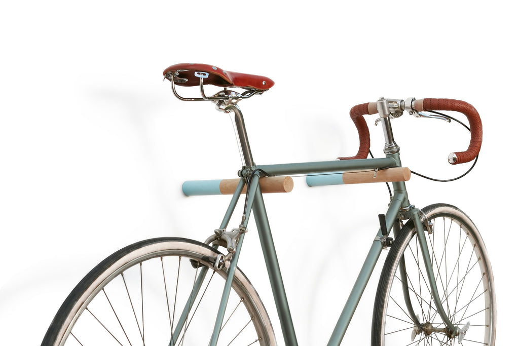 Bike Hooks - Natural/Blue