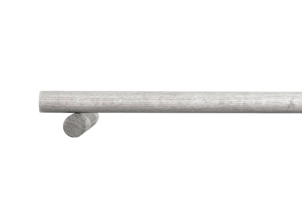 POLE ONLY Curtain Pole 0-720cm / 0-283.5" (Oak, Walnut, Beech, Black, White)